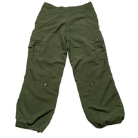 Nike Khaki Green and Pink Swoosh Baggy Womens Cargo Snopant Trousers (12)