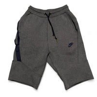 Nike Tech Fleece Grey and Navy Shorts (XS)