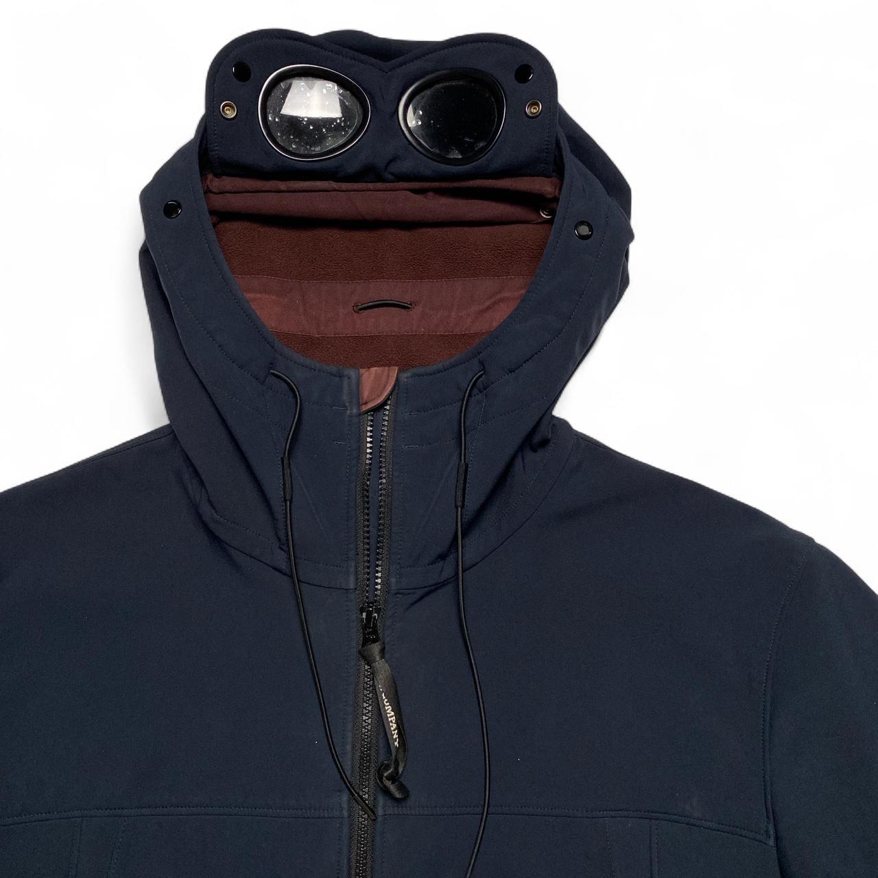 CP Company Shell Google Navy and Red Fleece Interior Jacket