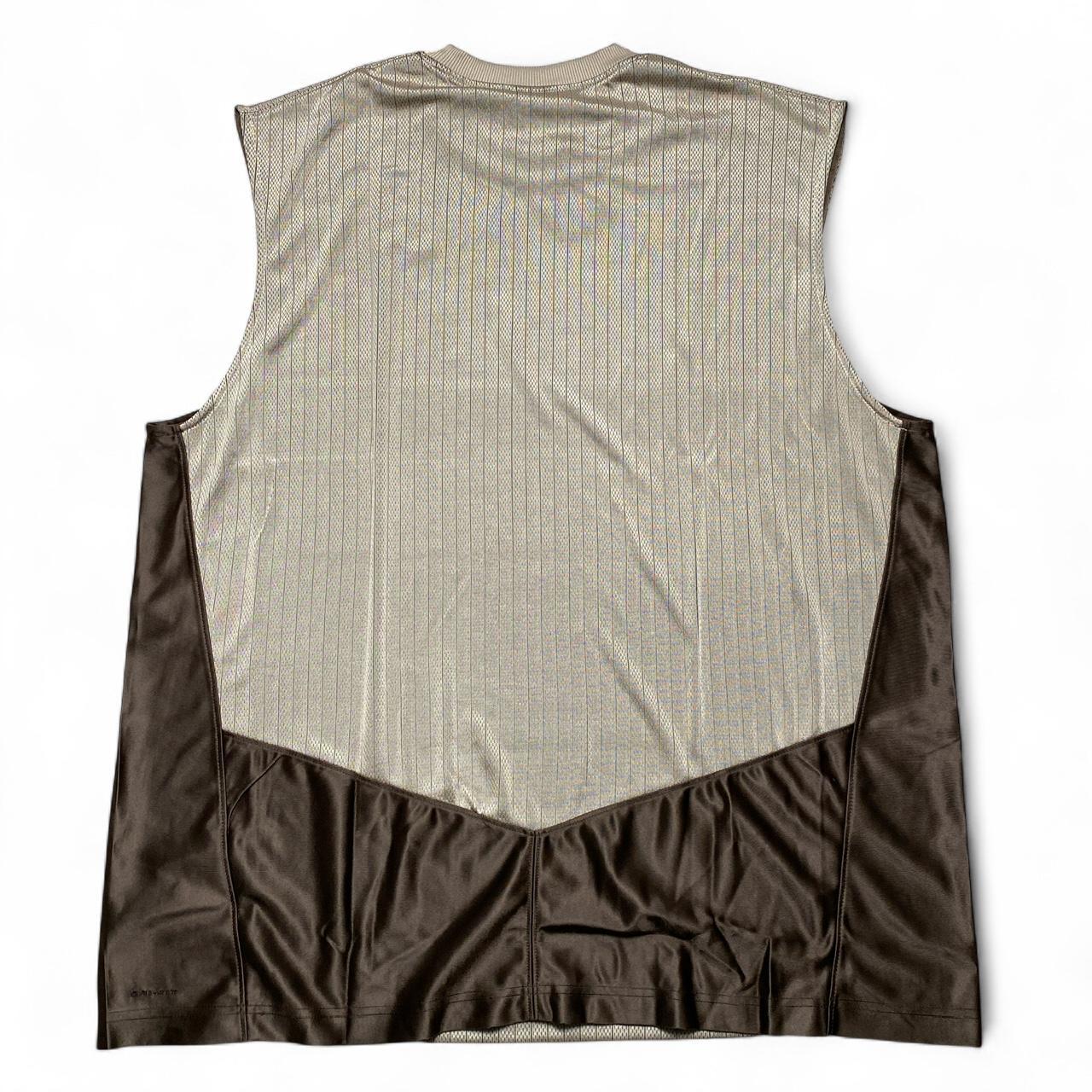 Nike Vintage y2k Brown and Cream Battlegrounds Vest (XL)