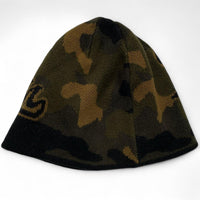 Unknown London Camouflage Green and Black Beanie Hat
