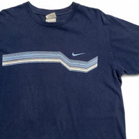 Nike Swoosh Navy Baby Blue Vintage y2k T Shirt (M)