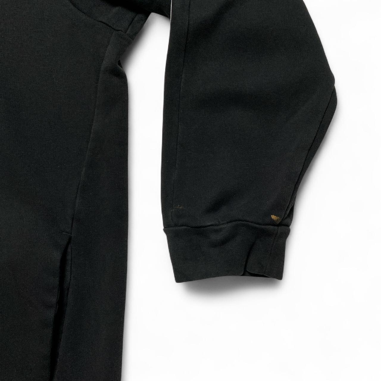 Adidas Black and White Stripe Full Tracksuit Hoodie and Joggers (3XL)