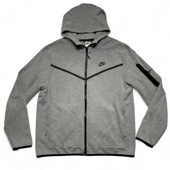 Nike Tech Fleece Grey and Black Hoodie (L)