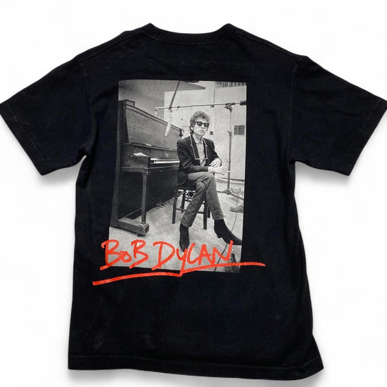 Pleasures Bob Dylan Black White and Red Picture T Shirt (S)