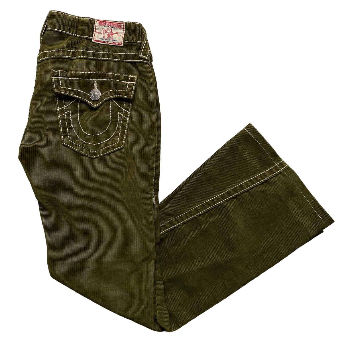 TRUE RELIGION ワイドパンツグリーン