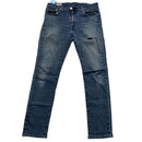 Levis 511 Navy Blue Stonewash Distressed Jeans (32W)