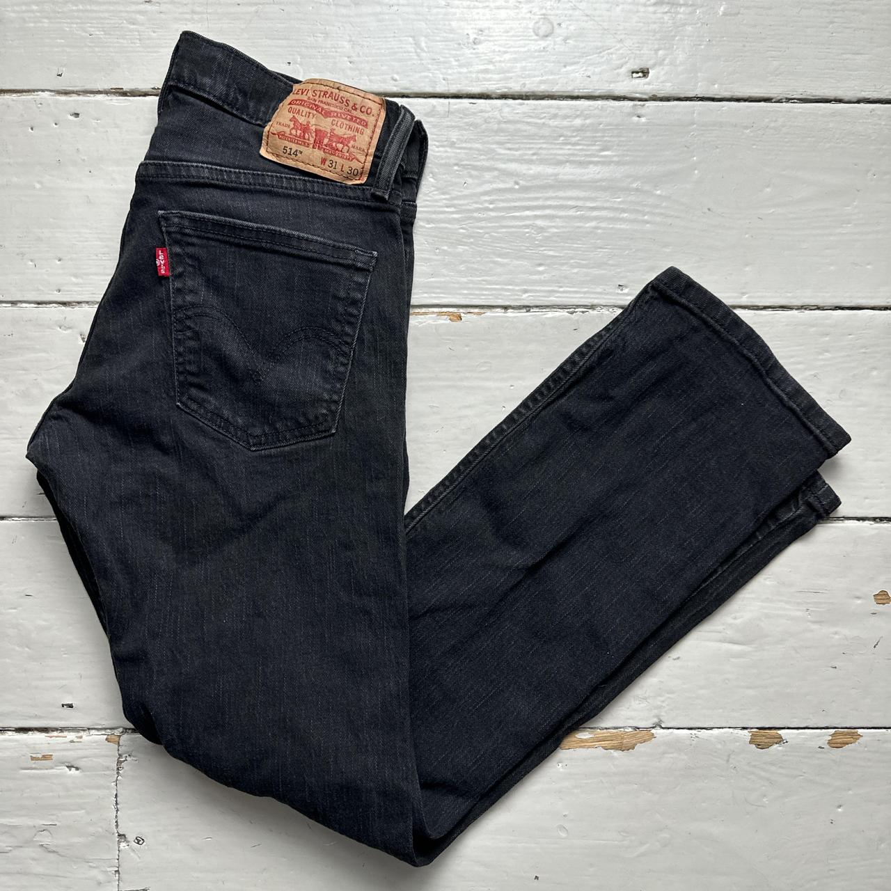 Levis 514 Dark Black Jeans