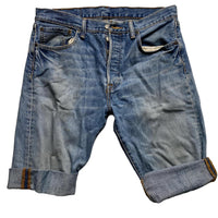 Levis Vintage 501 Jean Short Jorts Light Stonewash Blue (32W)