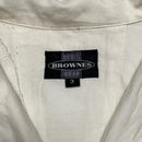 Brownes Vintage White Short Sleeve Shirt (L)