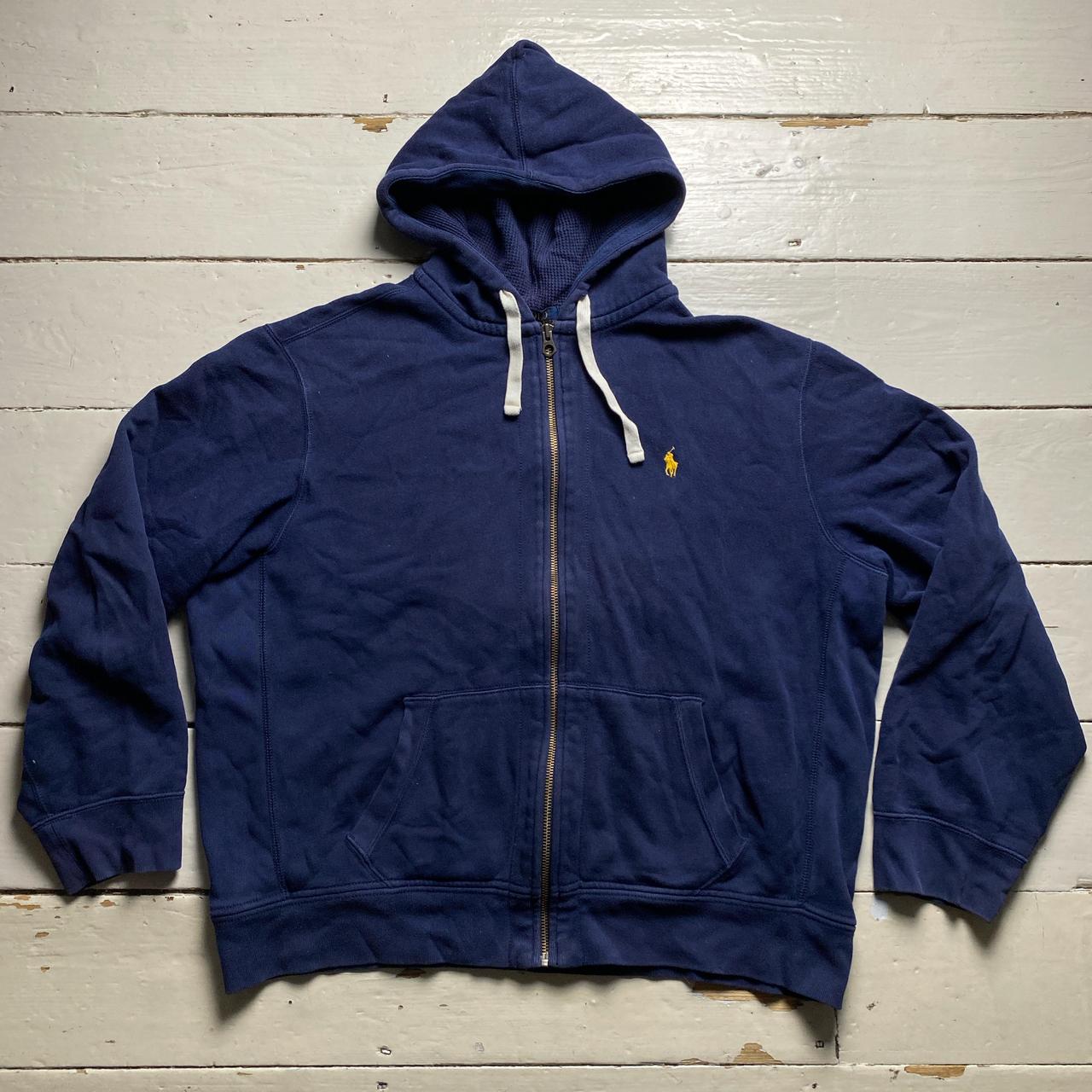 Ralph Lauren Polo Navy and Yellow Pony Hoodie