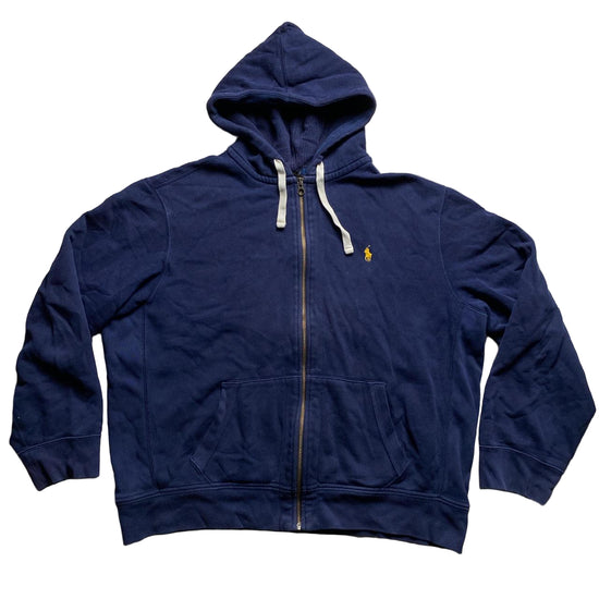 Ralph Lauren Polo Navy and Yellow Pony Hoodie (2XL)