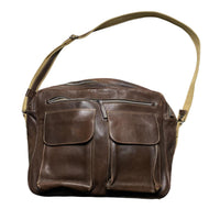 Marlboro Classics Brown Leather Messenger Bag