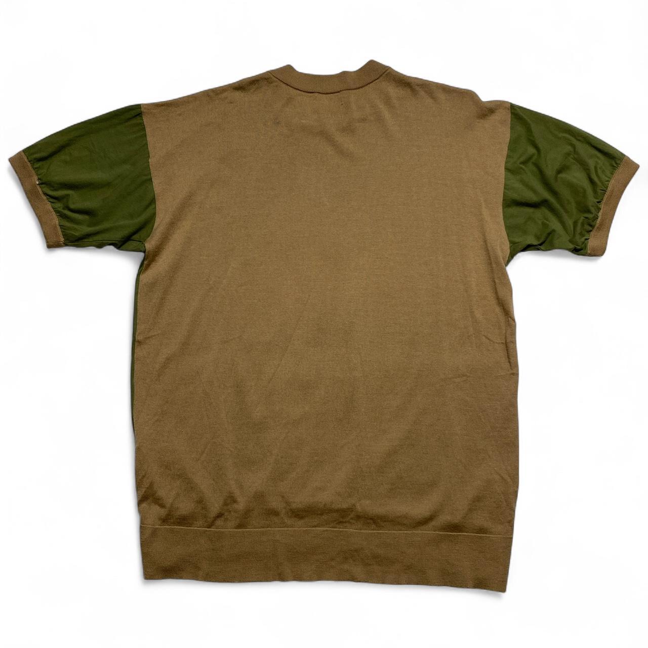 Miu Miu Vintage 2003 Psychedelic Green and Brown Jumper T Shirt (2XL)