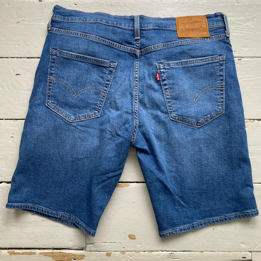 Levis 502 Jort Jean Shorts Blue