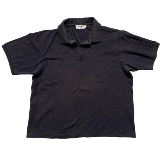 YSL Yves Saint Laurent Vintage Black Polo Shirt (L)
