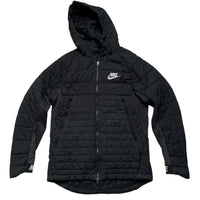 Nike Black and White Lightweight Puffer Jacket (M)