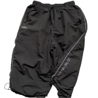 Umbro Black and Grey Shell Trackpant Shorts (XL)