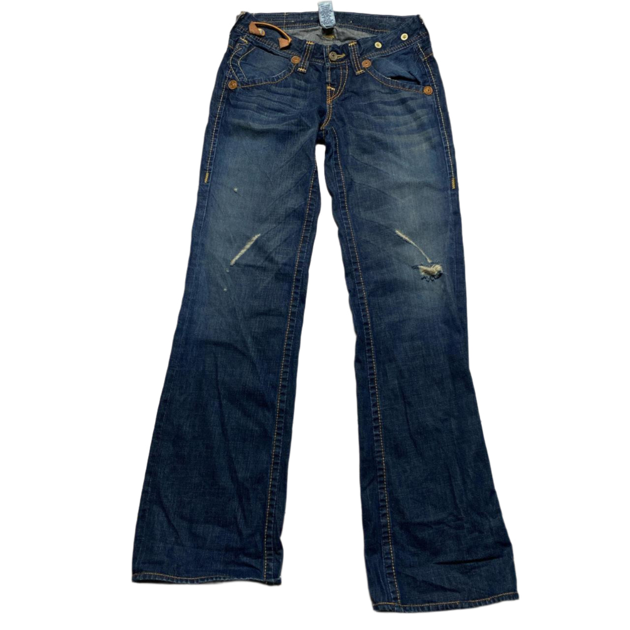True Religion Womens Flared Baggy Jeans (28W)