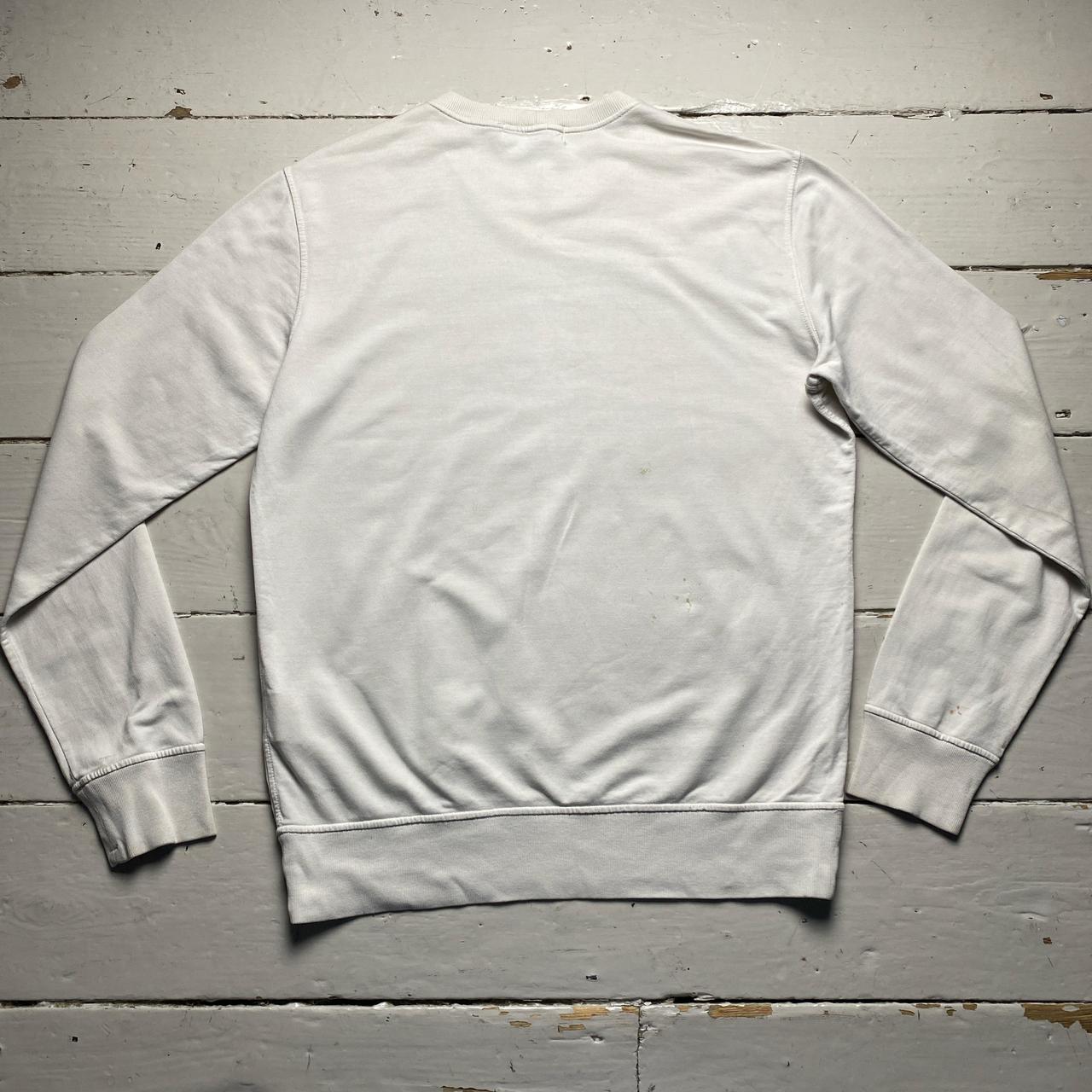 Stone Island Marina Vintage Cream White Long Sleeve Thin Jumper