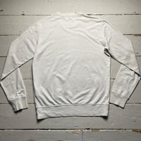 Stone Island Marina Vintage Cream White Long Sleeve Thin Jumper (XL)