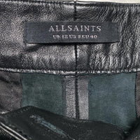Allsaints Leather Wide Leg Trouser 3/4 Shorts (12)