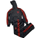 Adidas Originals Black and Red Womens Full Tracksuit (8/10)