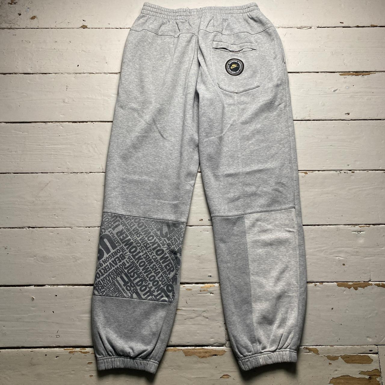 Nike Vintage y2k Grey and White Baggy Joggers