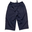 Reebok Navy and White Baggy Shell Trackpant Shorts (M)