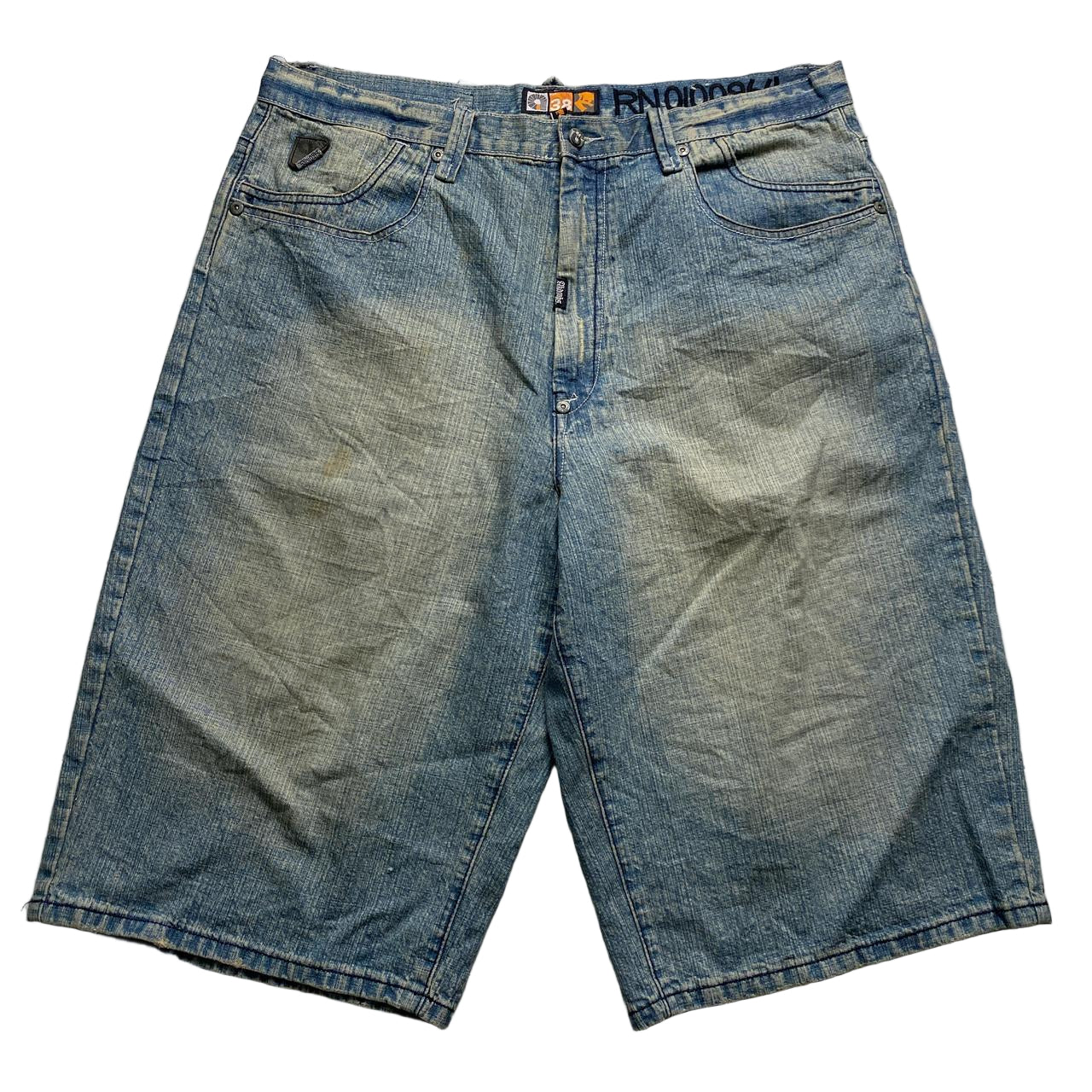 Akademiks Vintage 90’s Baggy Embroidered Jort Jean Shorts (38W)