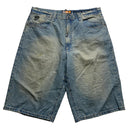 Akademiks Vintage 90’s Baggy Embroidered Jort Jean Shorts (38W)