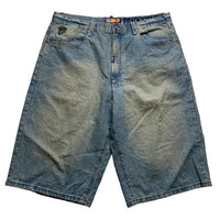 Akademiks Vintage 90’s Baggy Embroidered Jort Jean Shorts (38W)