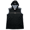 Adidas Vintage Barbed Wire Predator Football Black and Grey Hooded Vest (XS)