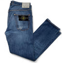 Stone Island Light Blue Straight Distressed Jeans (32W)