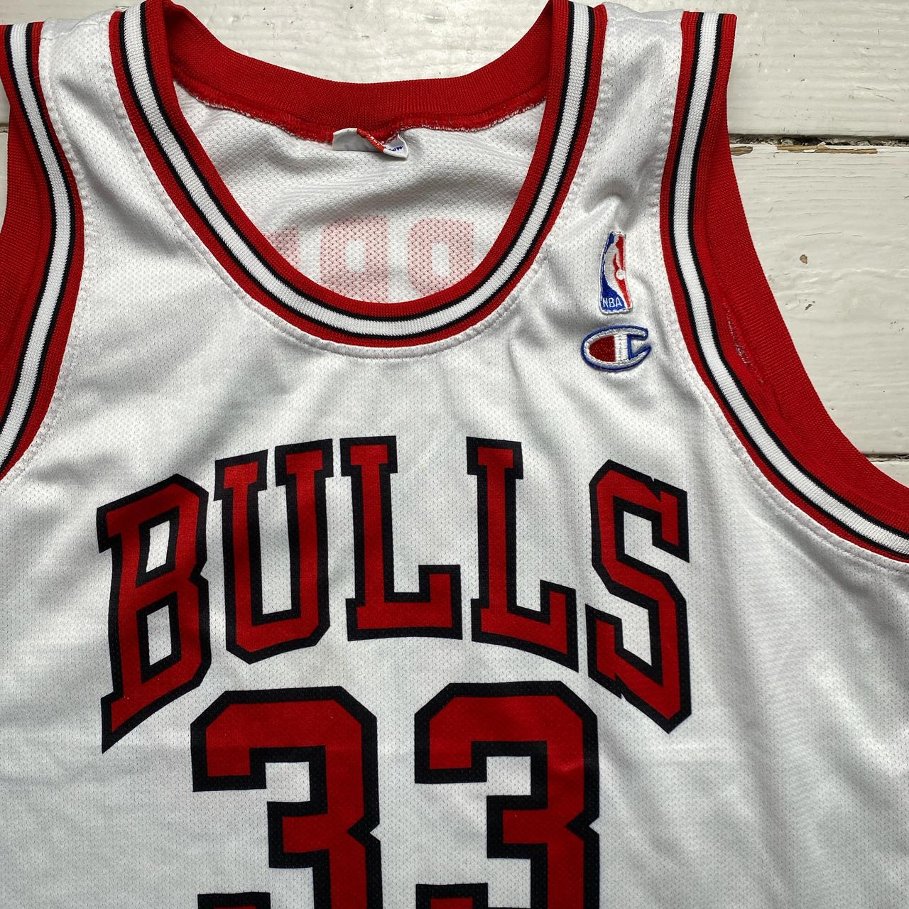 Chicago Bulls Champion Vintage Pippen 33 Basketball Jersey