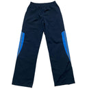 Adidas Vintage y2k Navy Blue and White Shell Trackpant Bottoms (XS)
