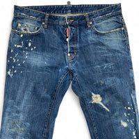 DSQUARED2 Dsquared Navy Distressed Jeans (38W)