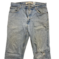 Levis 505 Light Blue Distressed Jeans (W 33)