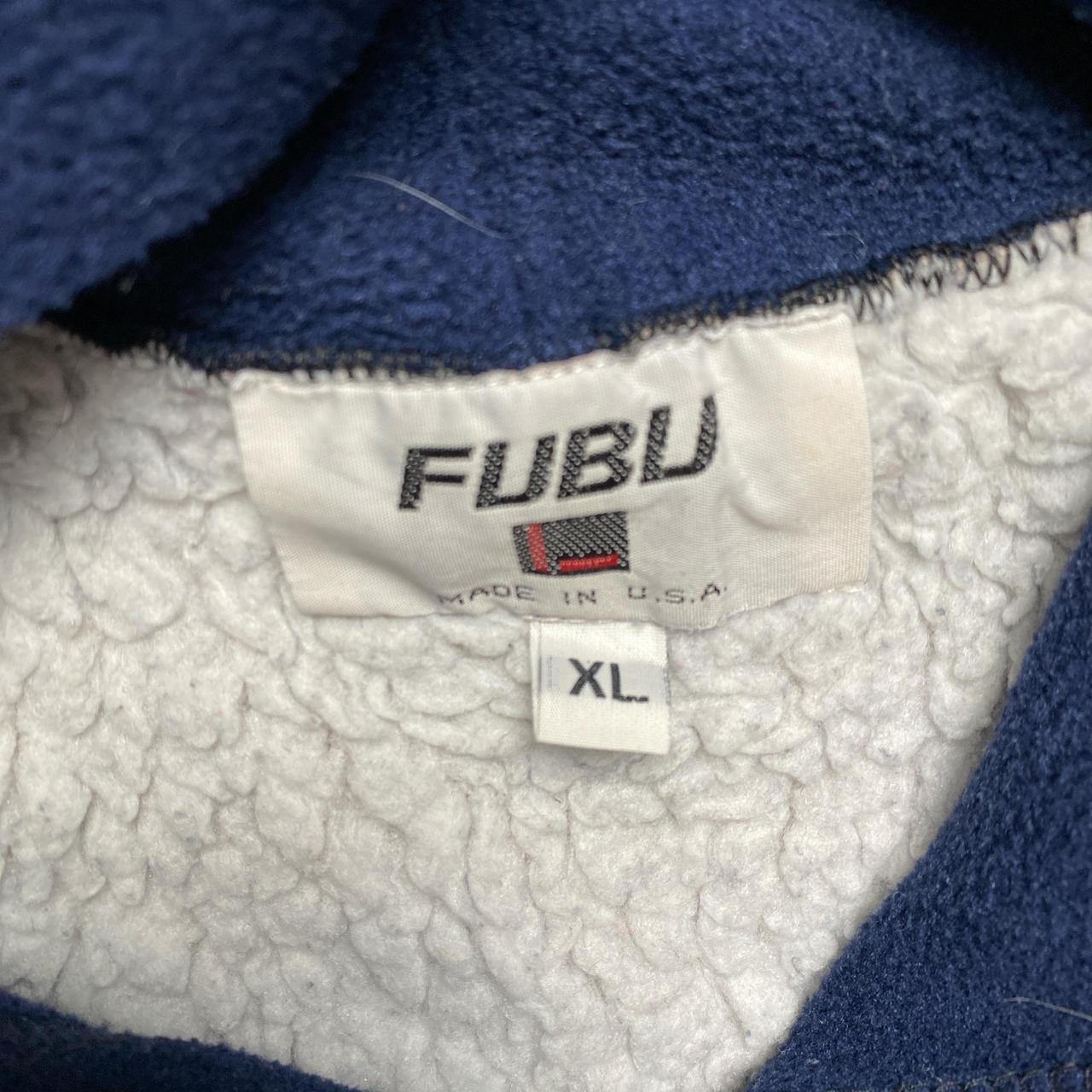 Fubu Vintage 90’s Sherpa Lined Baggy Hoodie (XL)