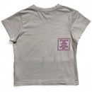 Always Do What You Should Do White and Pink Womens Baby Tee (M)