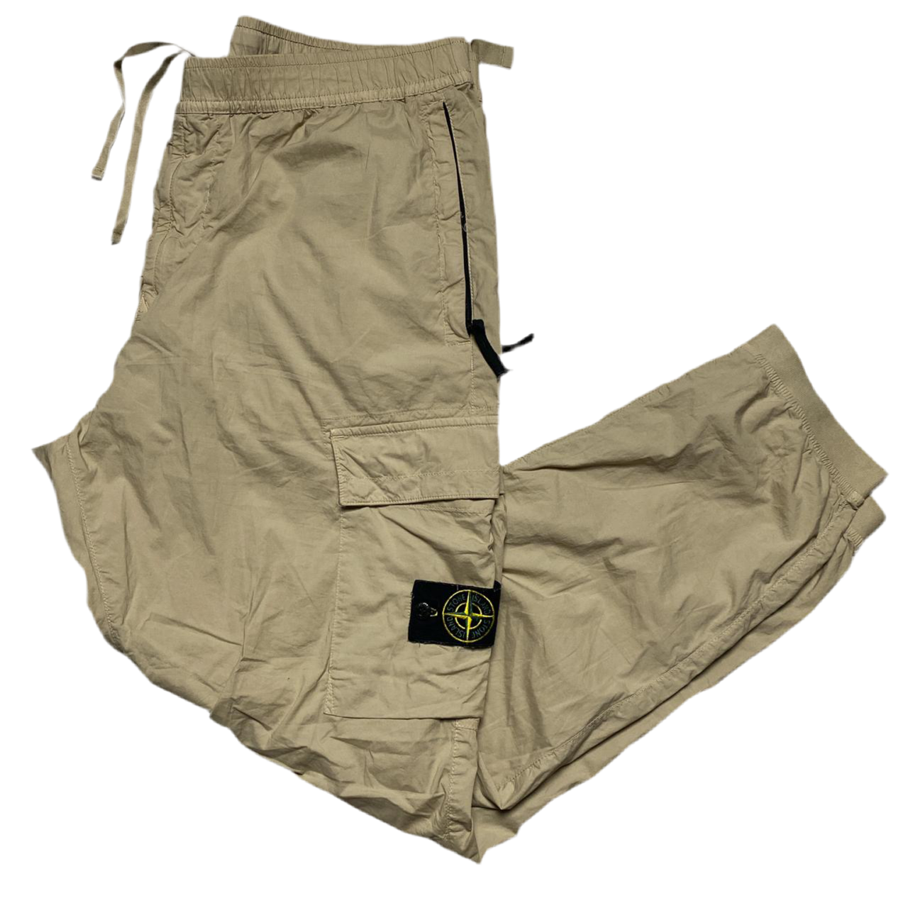 Stone Island Baggy Sand Khaki Cargo Combat Trousers (W 40)