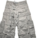 Criminal Damage Bondage Baggy Cargo Grey Combat Trousers (30W)