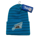 Jacksonville Jaguars Vintage 90’s Blue and Black Striped Team NFL Beanie Hat
