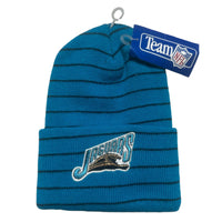 Jacksonville Jaguars Vintage 90’s Blue and Black Striped Team NFL Beanie Hat