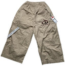 Criminal Damage Cream and Brown Cargo Carpenter Shorts (XS)