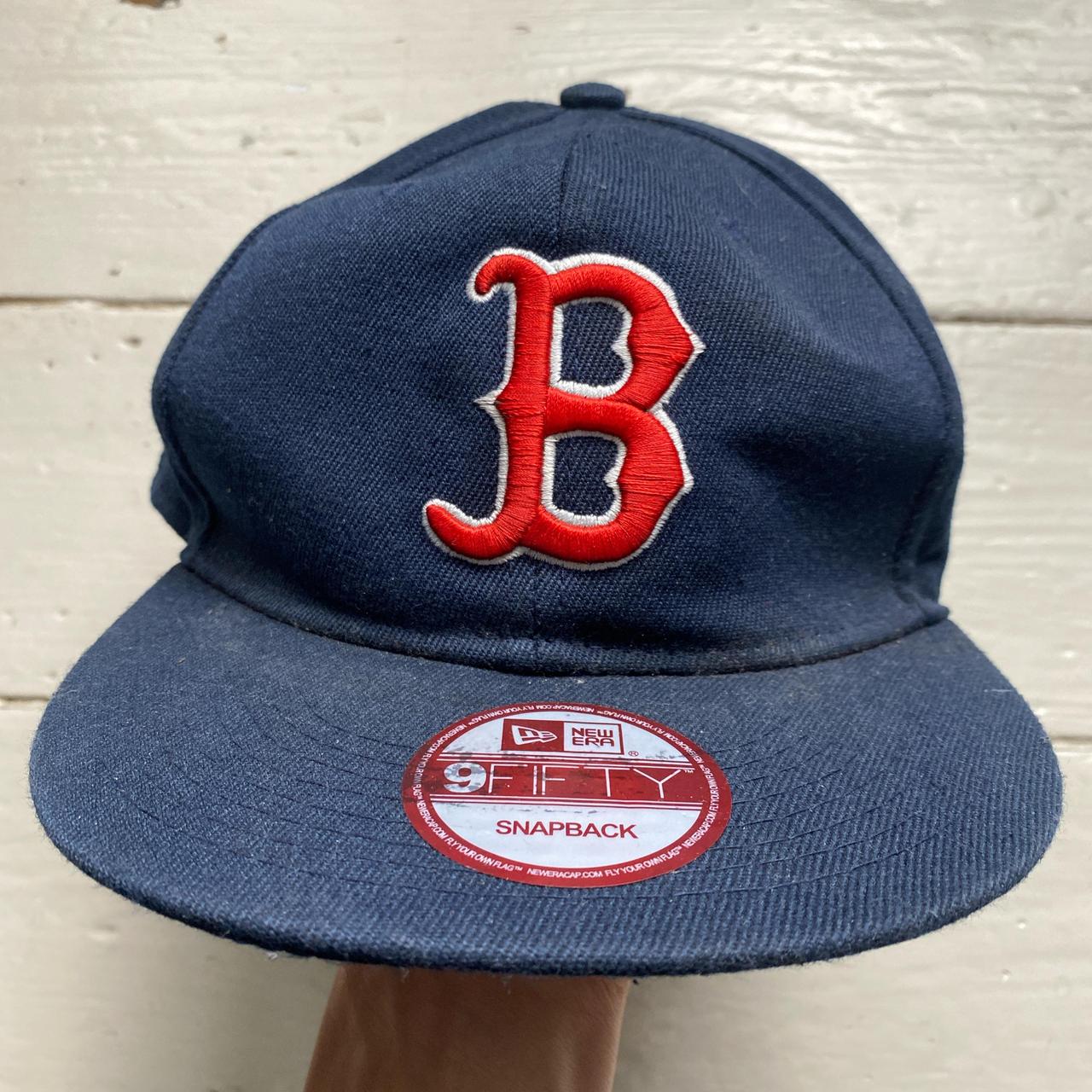 Boston Red Sox Navy and Red Snapback Cap