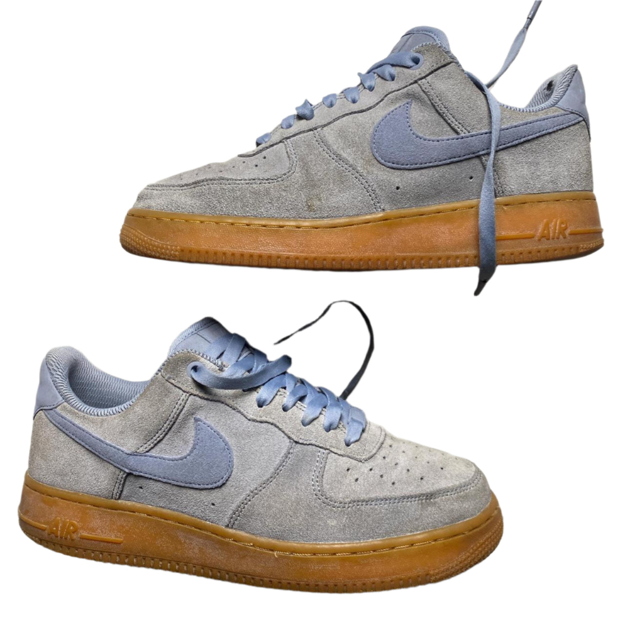 Nike Air Force 1 Blue and Gum Sole (UK 7.5)