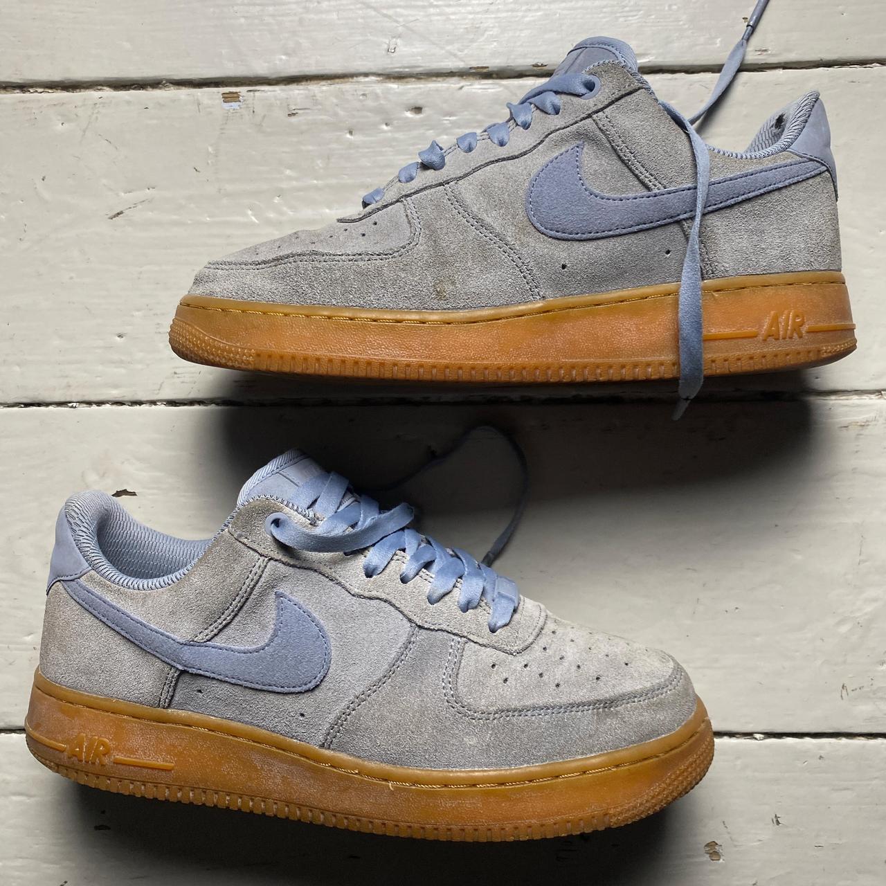 Nike Air Force 1 Blue and Gum Sole