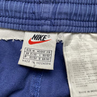 Nike Vintage 90’s Navy and White Swoosh Shorts (M)