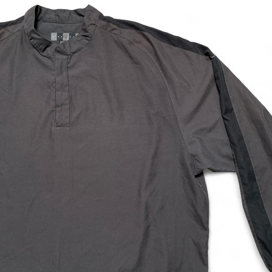 Nike Vintage Golf Grey Shell Nylon Quarter Zip Over Jumper (XL)